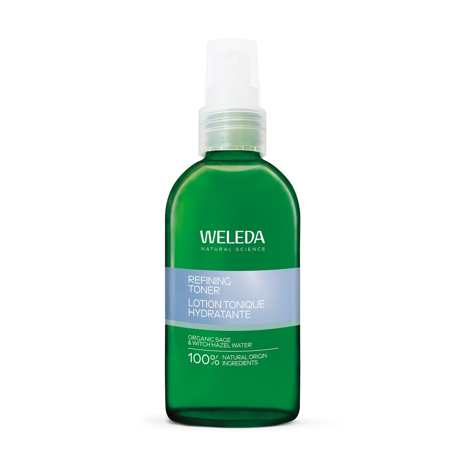 Зволожувальний тонік для обличчя Weleda Refining Toner для нормалізації pH та звуження пор, з органічним гамамелісом, 150 мл